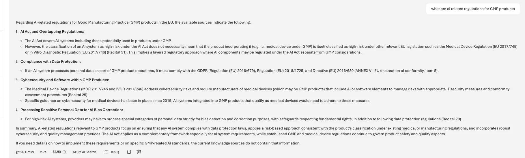 Random Question with pharmaceutical and AI related information
