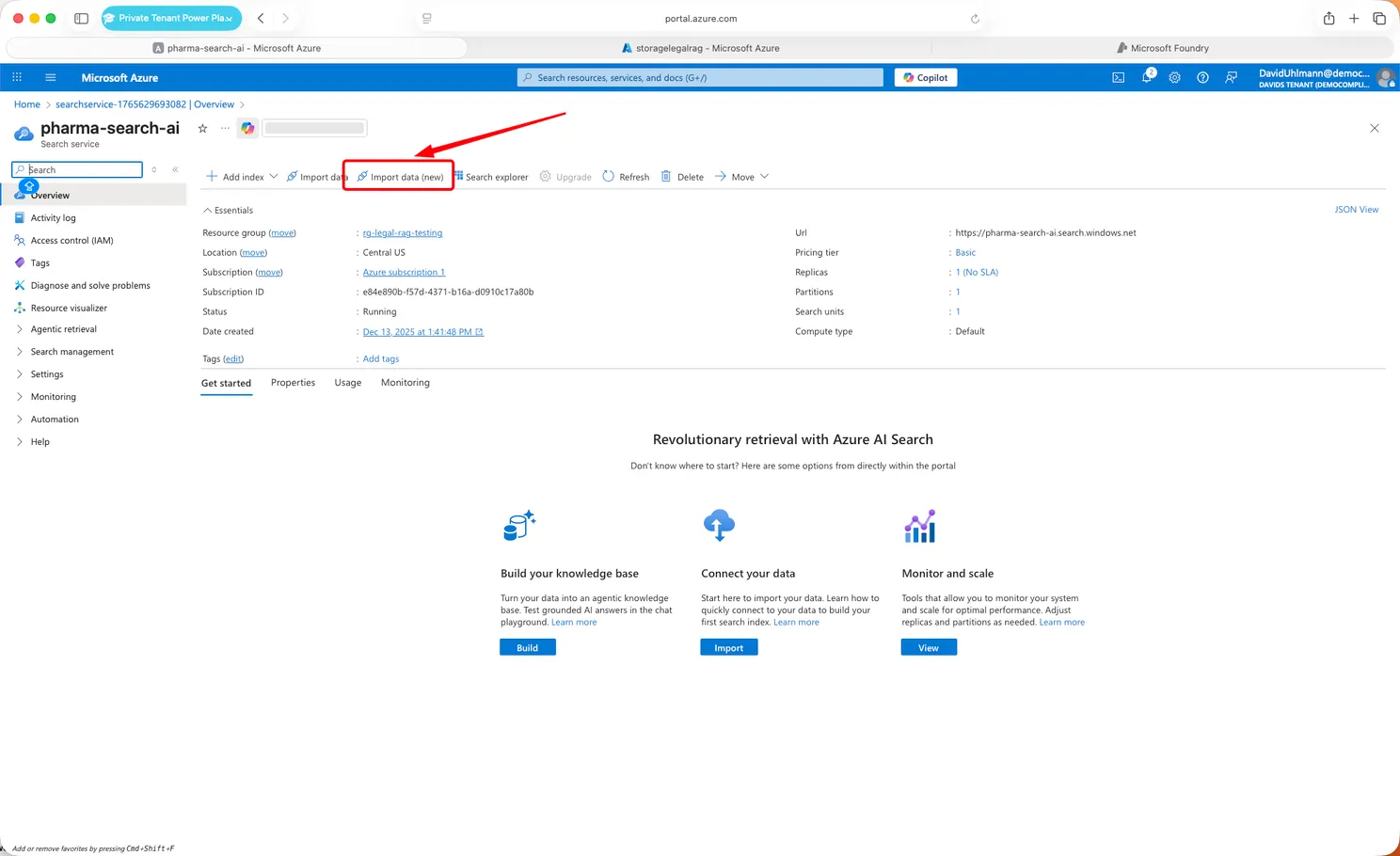 AI Search Importer for Data in your storage account